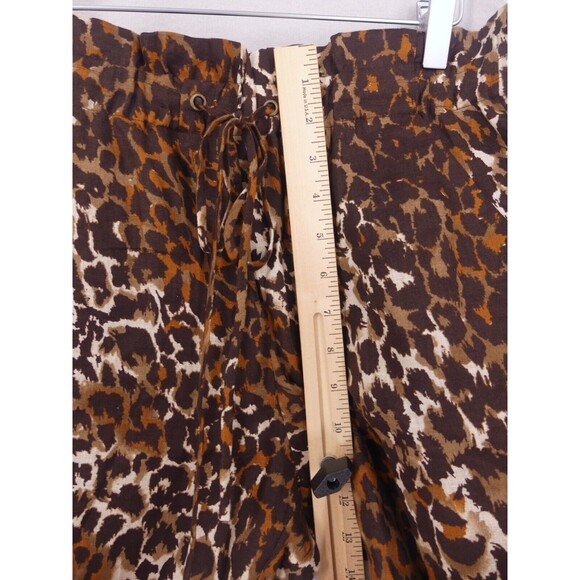 Veronica Beard 0 Women's Oksana Linen Pants Cropped Leopard Print NWT - Picture 5 of 10